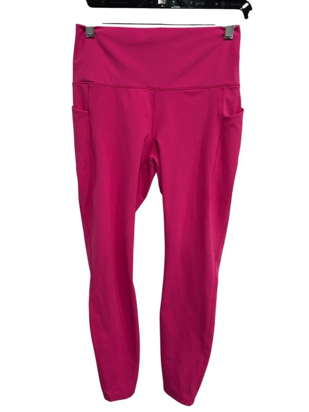 Spyder Active Medium High-Rise Pink Leggings Side Pockets Clean Girl Calmcore